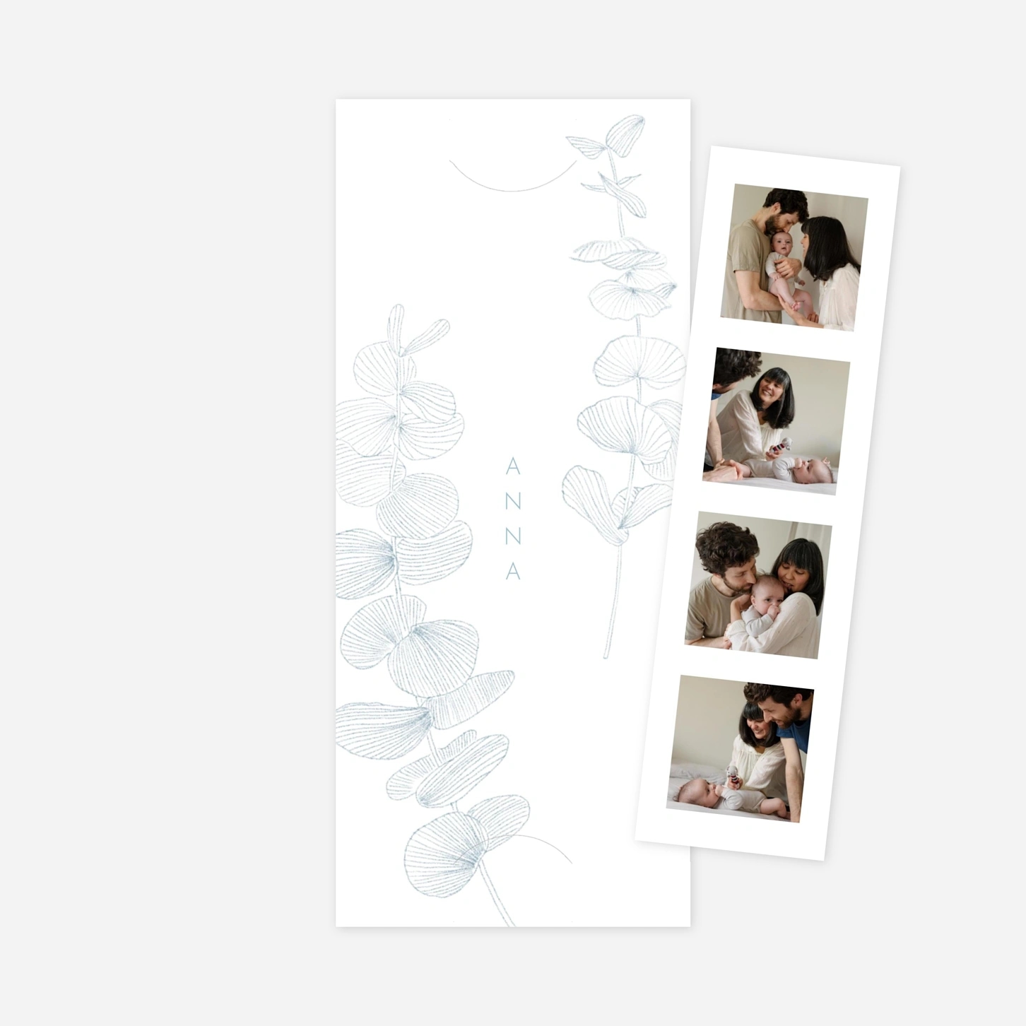 Faire-part naissance Envolée d'eucalyptus