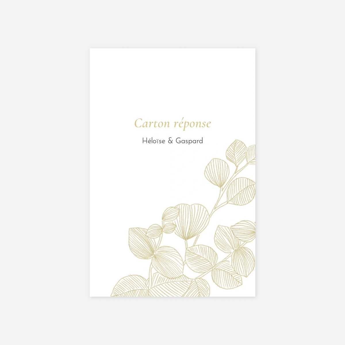 Carton réponse Envolée d'eucalyptus