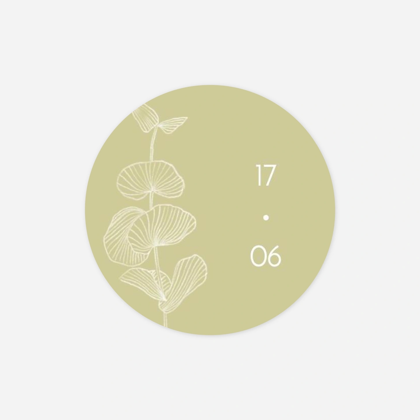 Stickers mariage Envolée d'eucalyptus