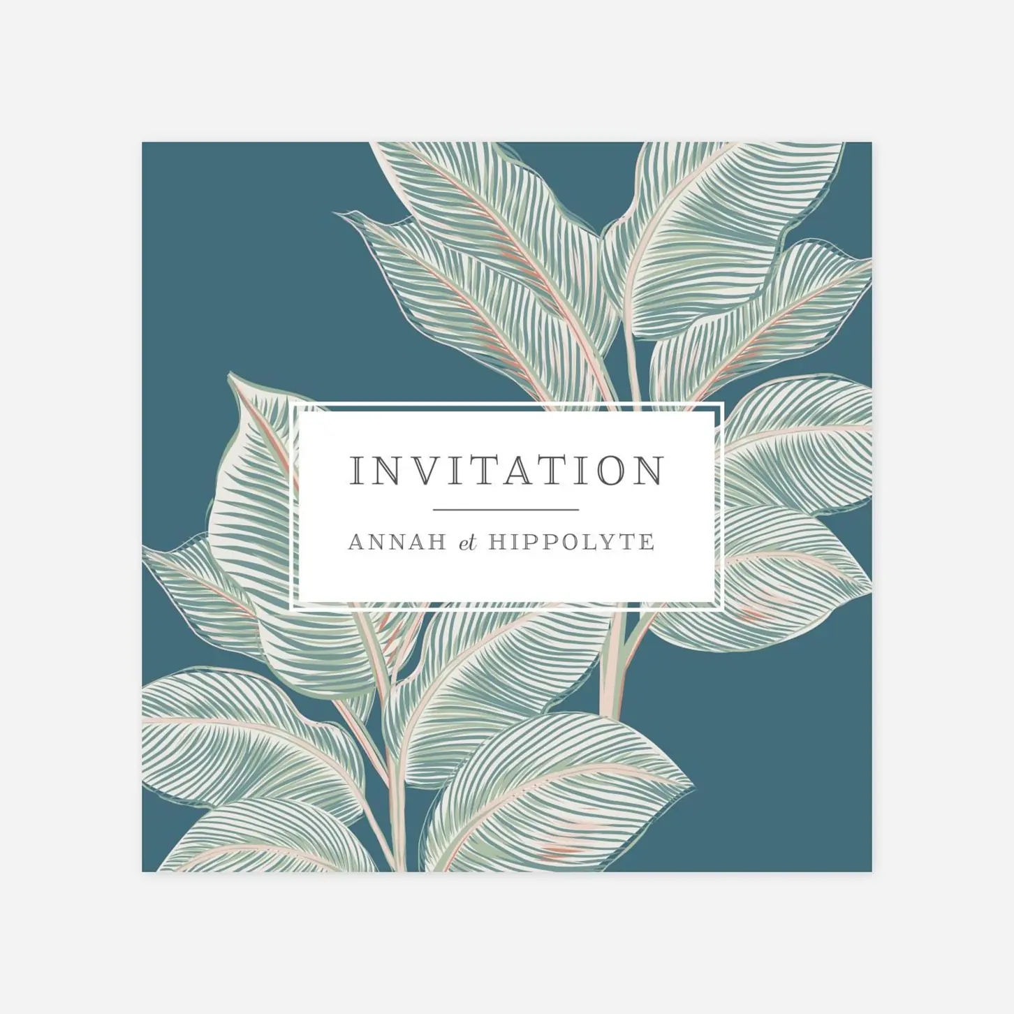 Carton d'invitation Équateur