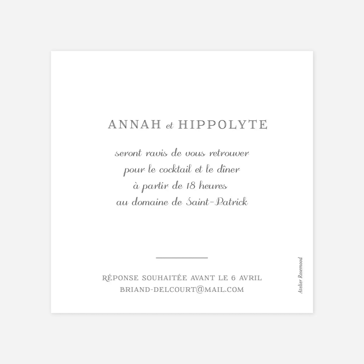 Carton d'invitation Équateur