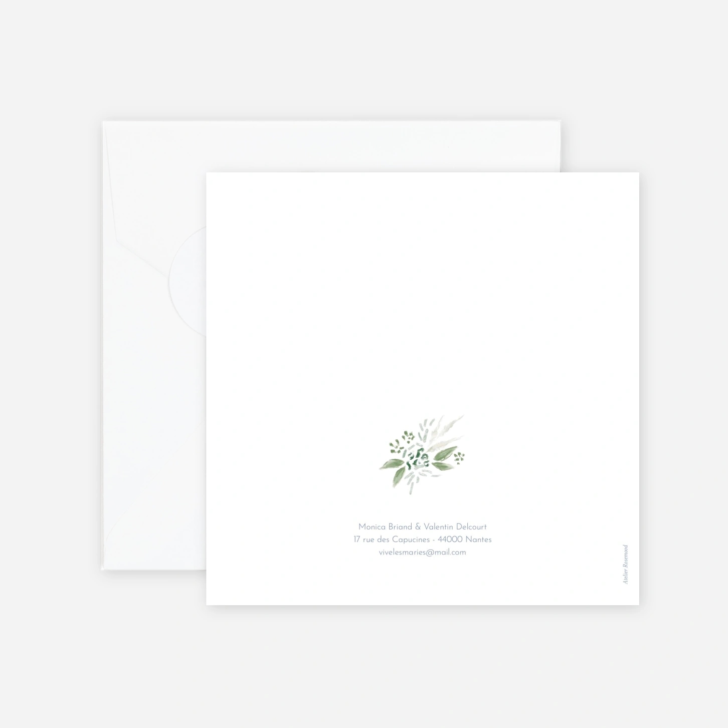 Faire-part mariage Esquisse florale