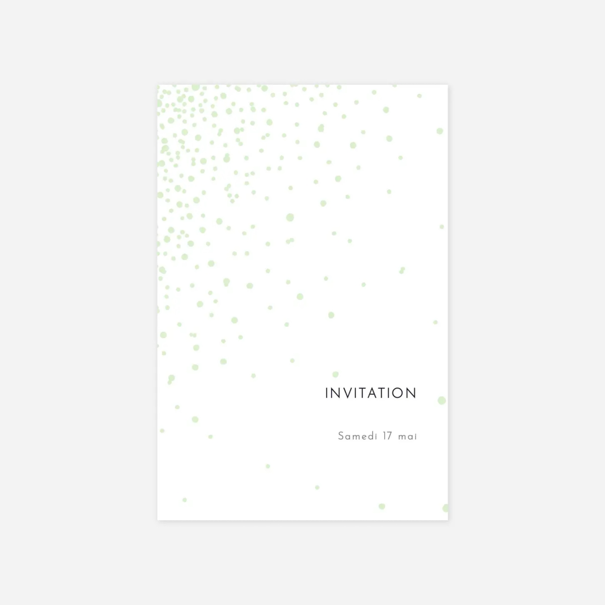 Carton d'invitation Étincelles