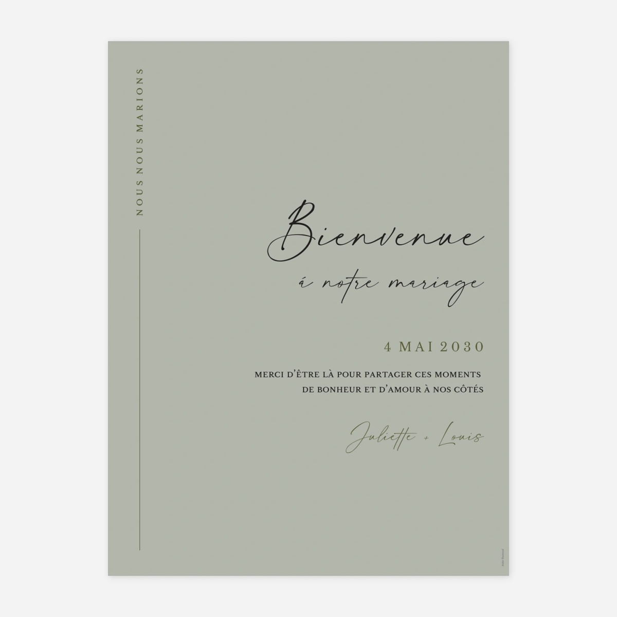 Panneau mariage Éternelle Élégance