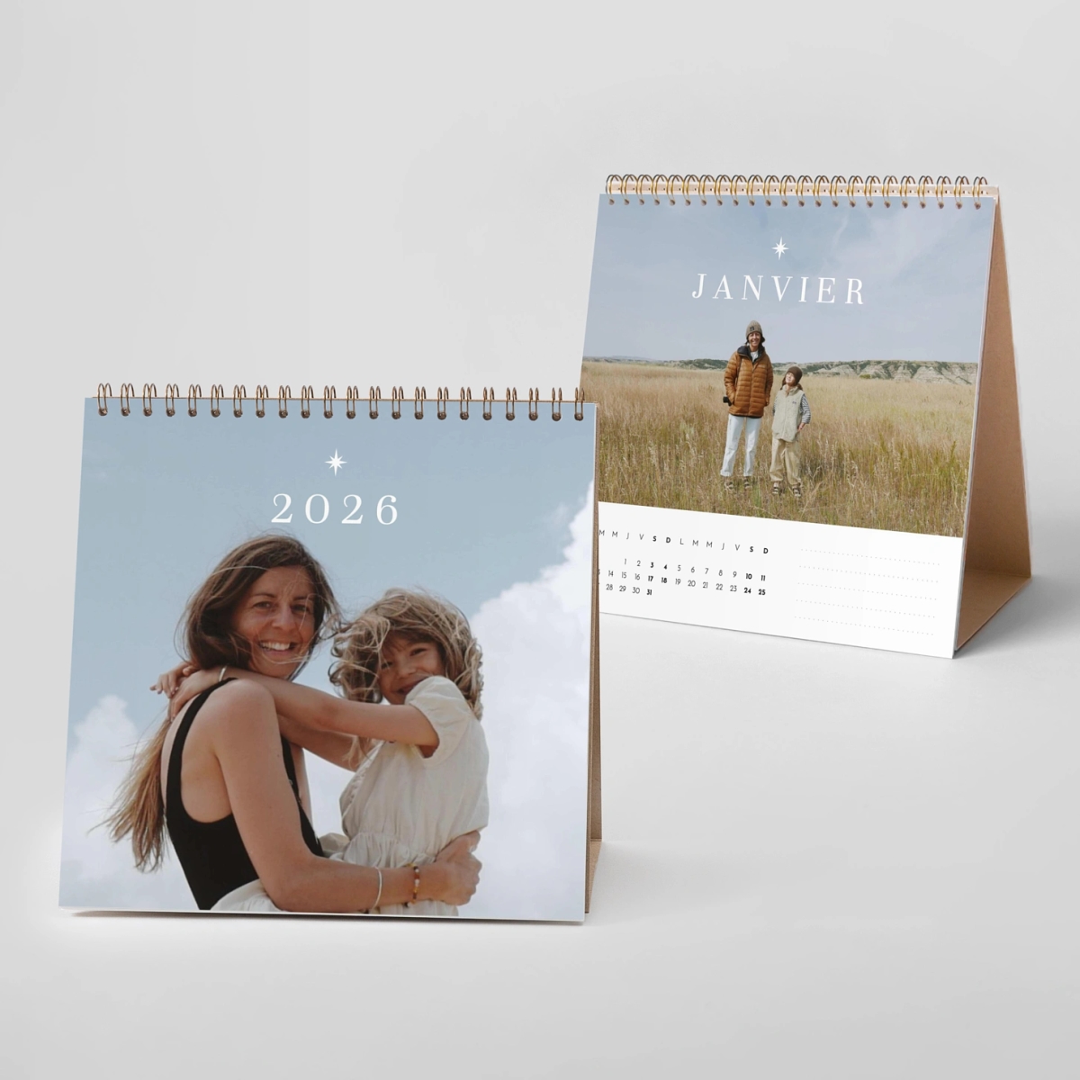 Calendrier photo chevalet Étoile du Nord