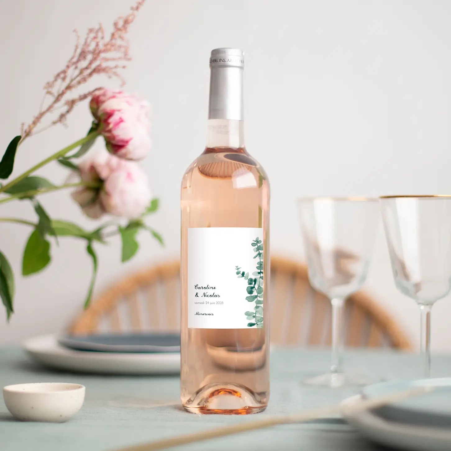 Étiquette bouteille Eucalyptus