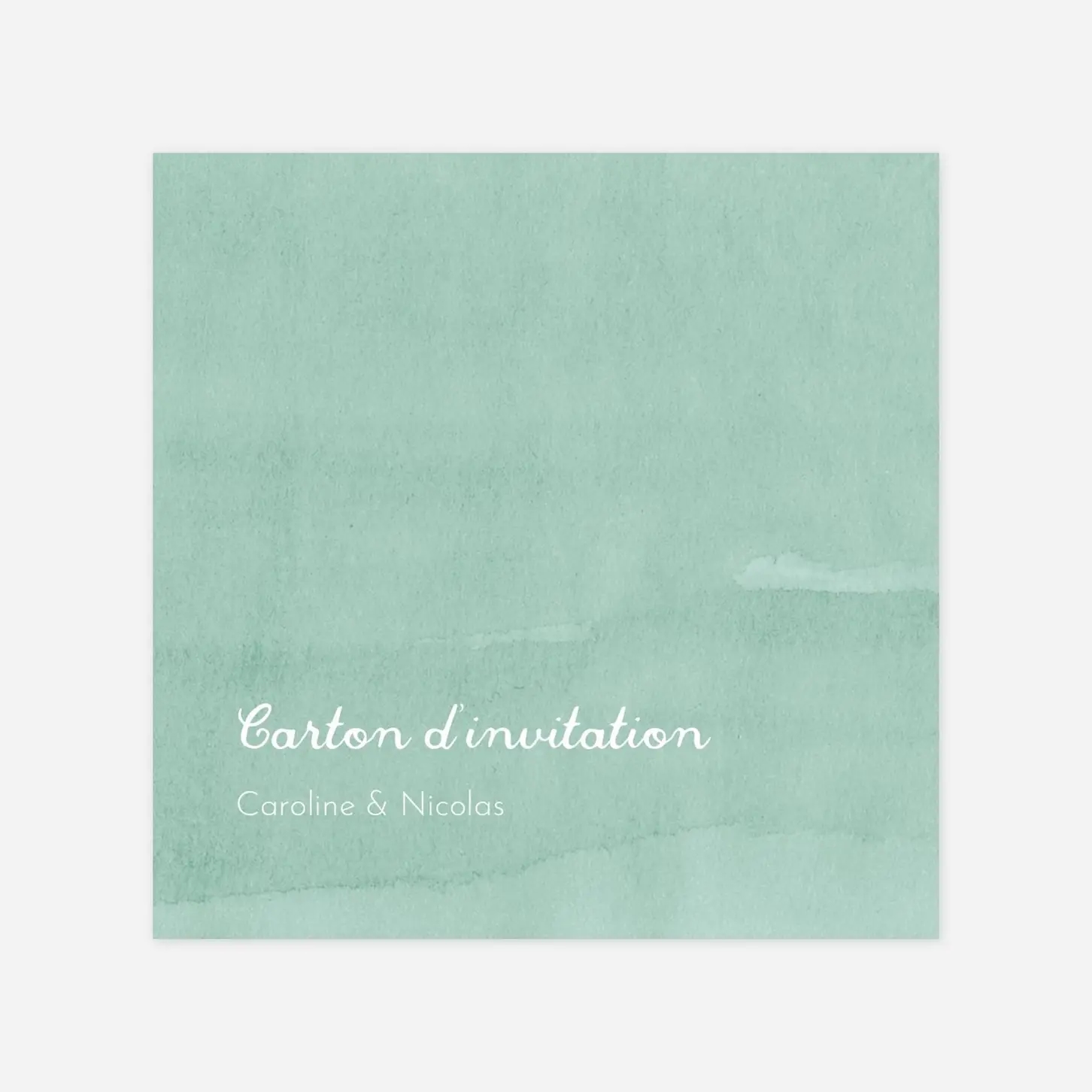 Carton d'invitation Eucalyptus