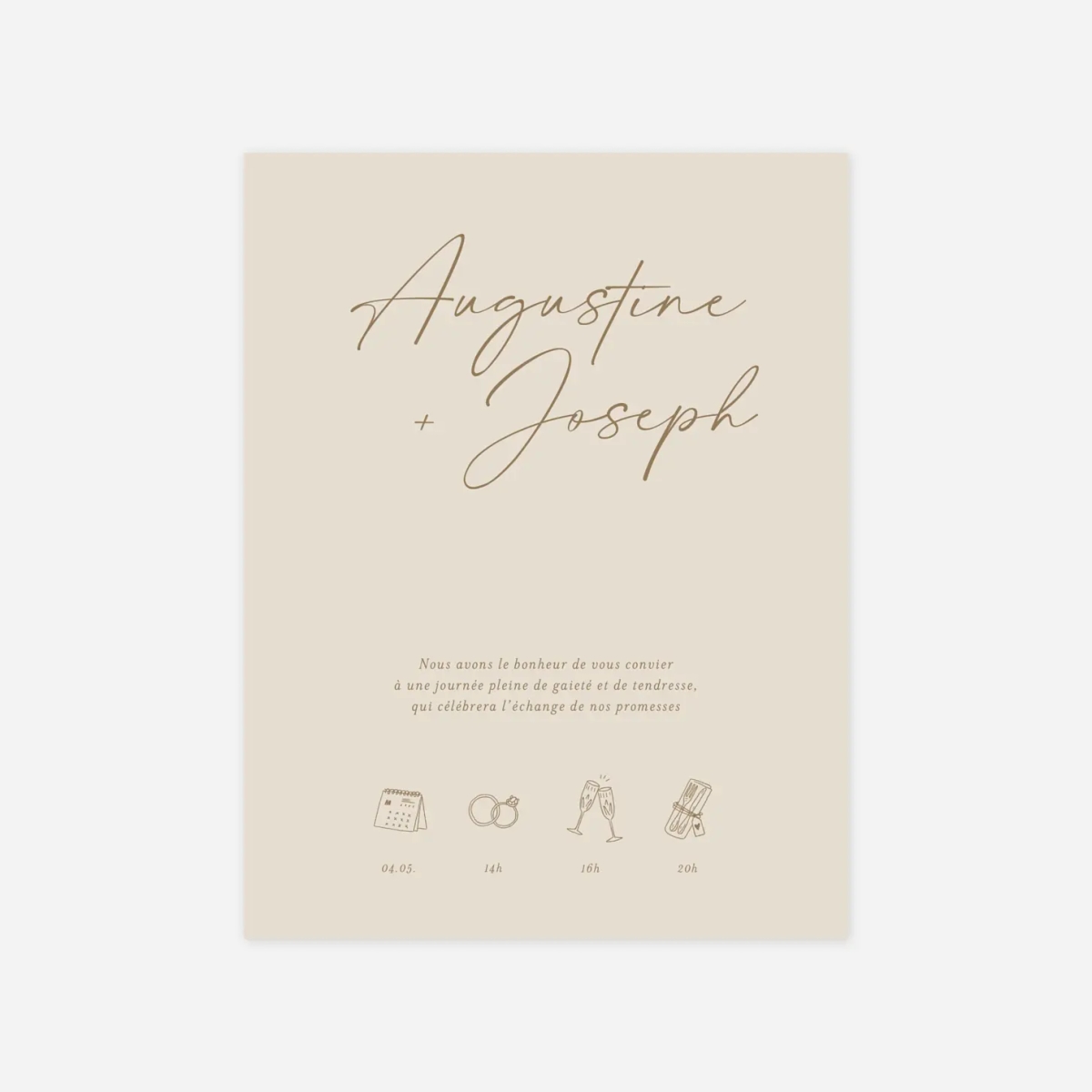 Faire-part mariage Evènement