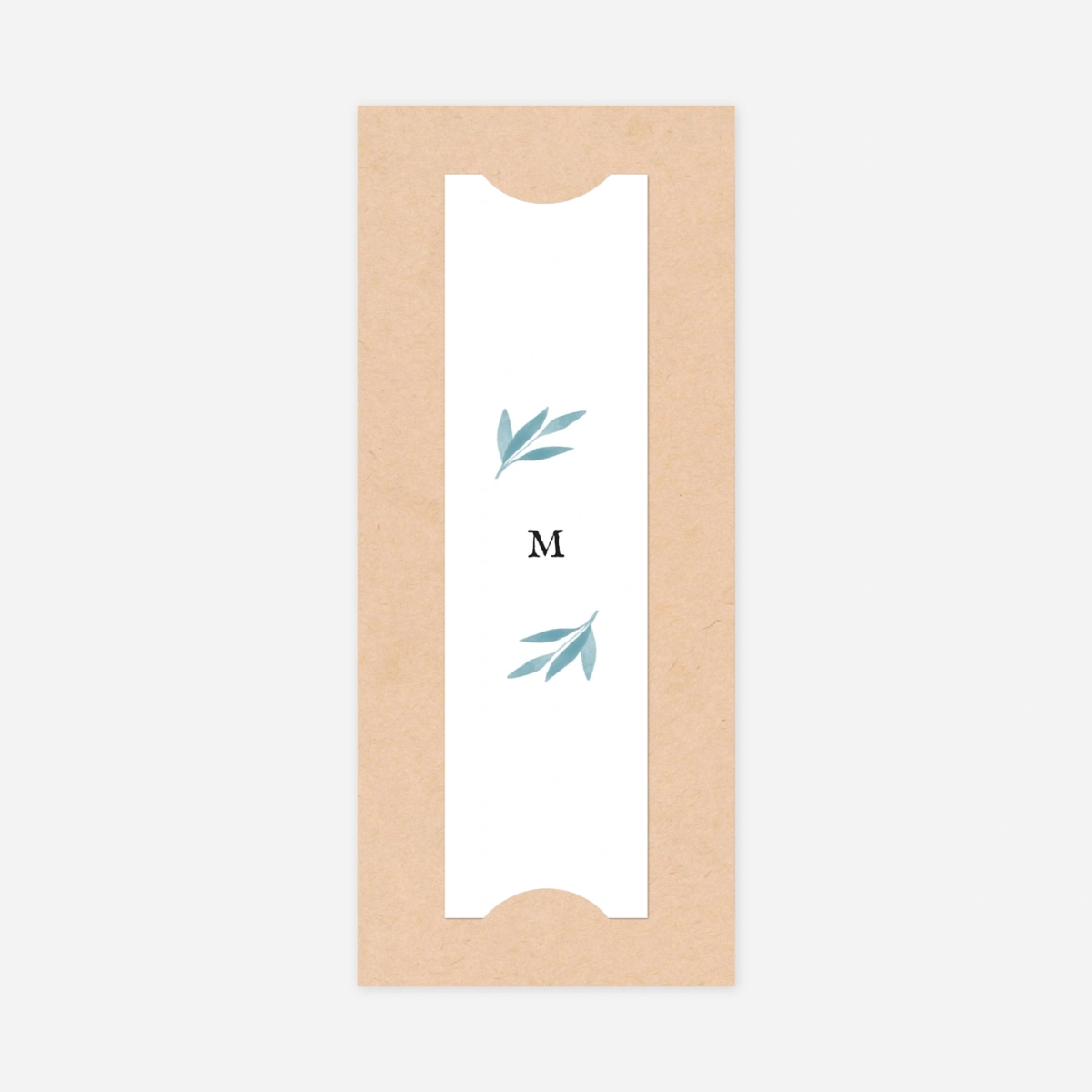 Faire-part naissance Feuille aquarelle