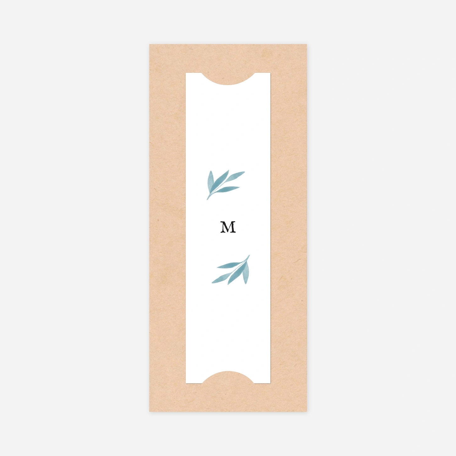 Faire-part naissance Feuille aquarelle