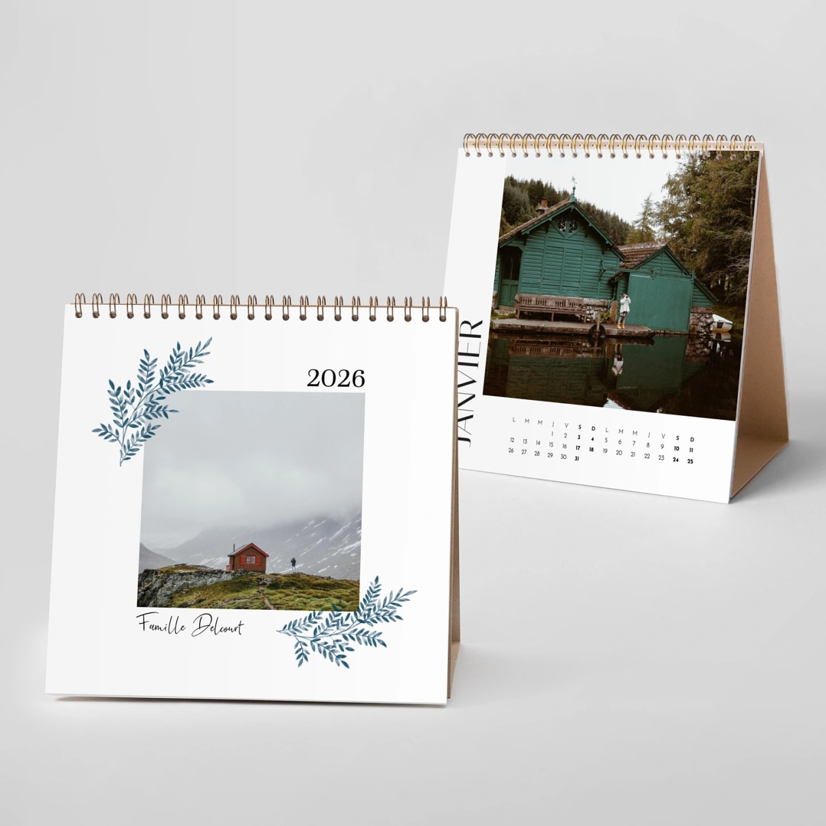 Calendrier photo chevalet Feuillage