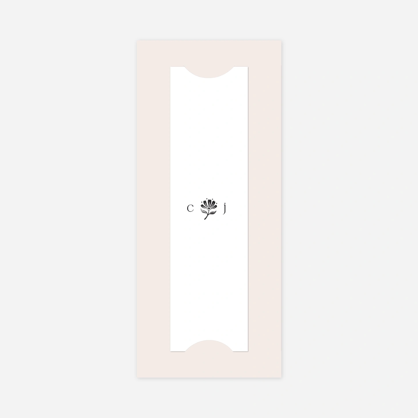 Carte de remerciements Fleur minimale