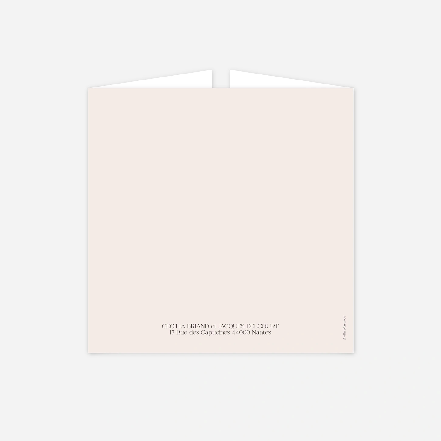 Faire-part mariage Fleur minimale