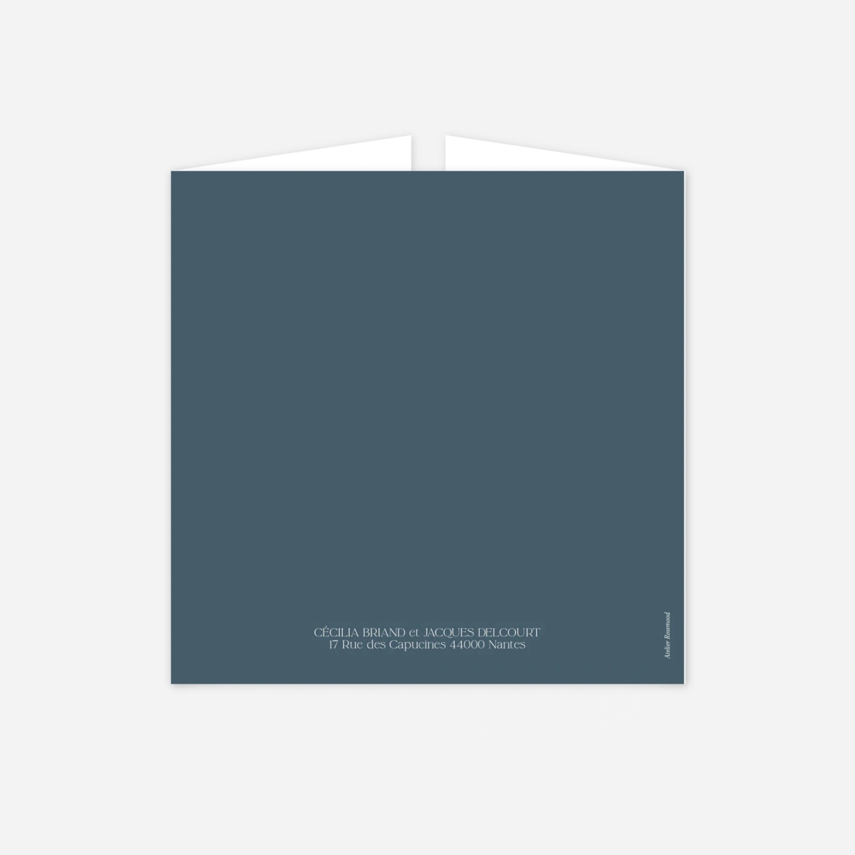 Faire-part mariage Fleur minimale