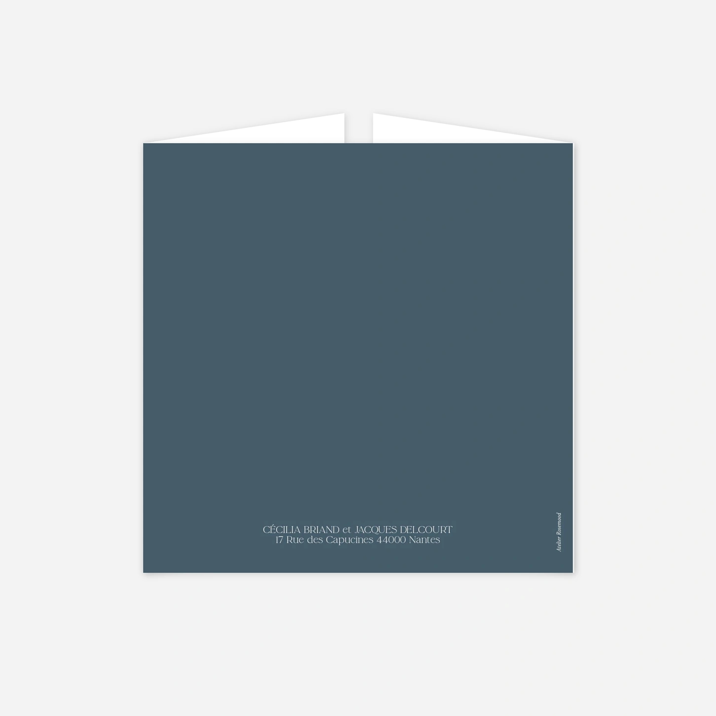 Faire-part mariage Fleur minimale