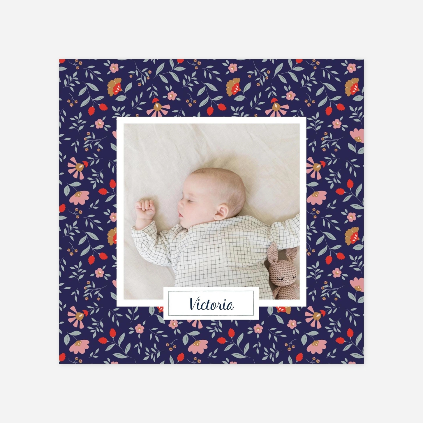 Faire-part naissance Flora