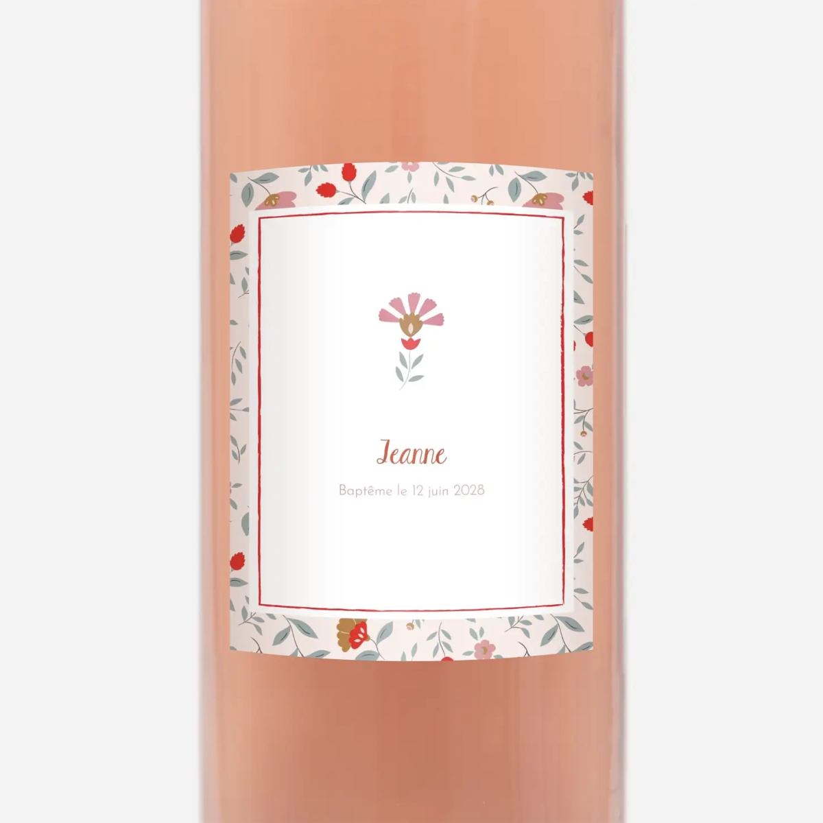 Étiquette pour bouteille Flora