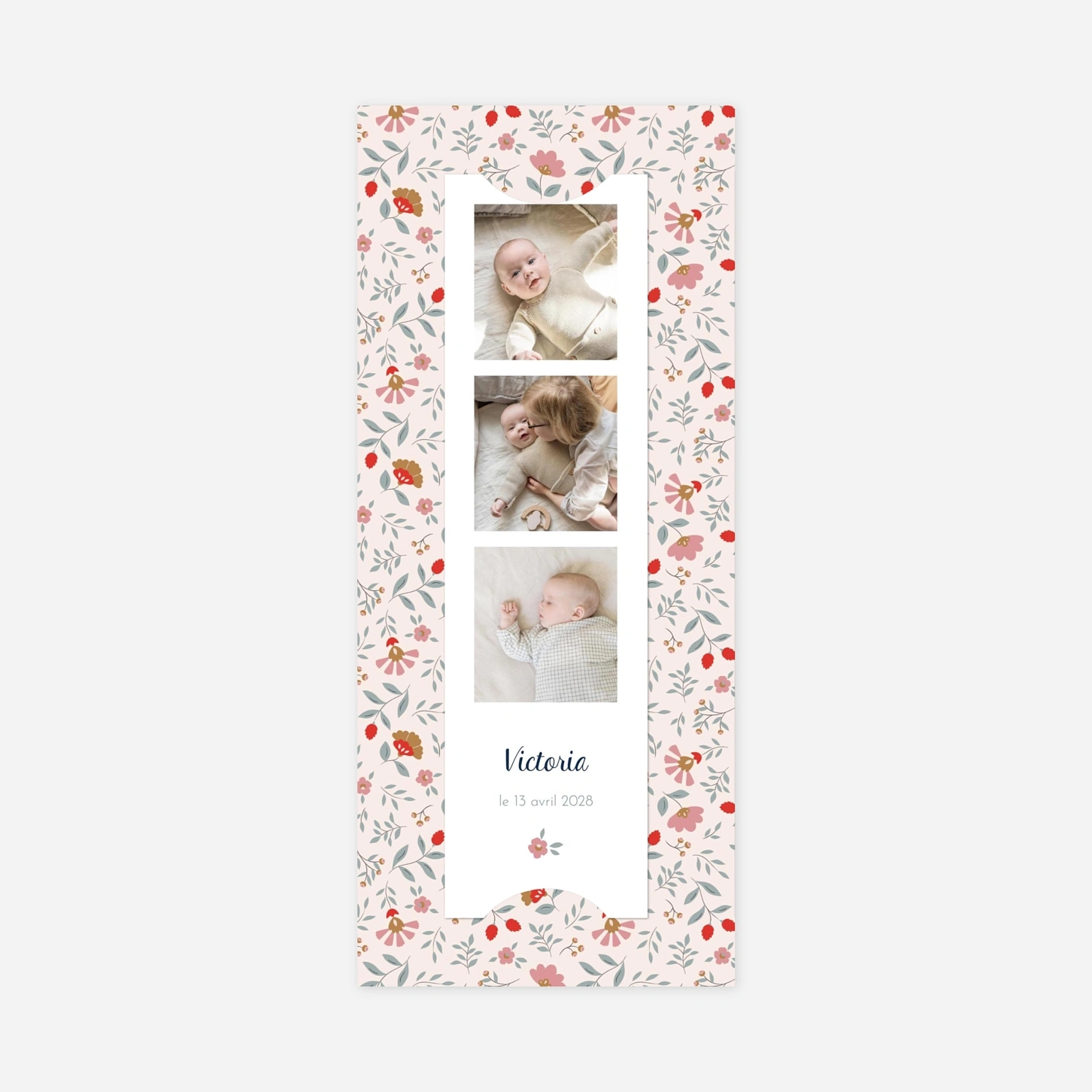 Faire-part naissance Flora Pictos