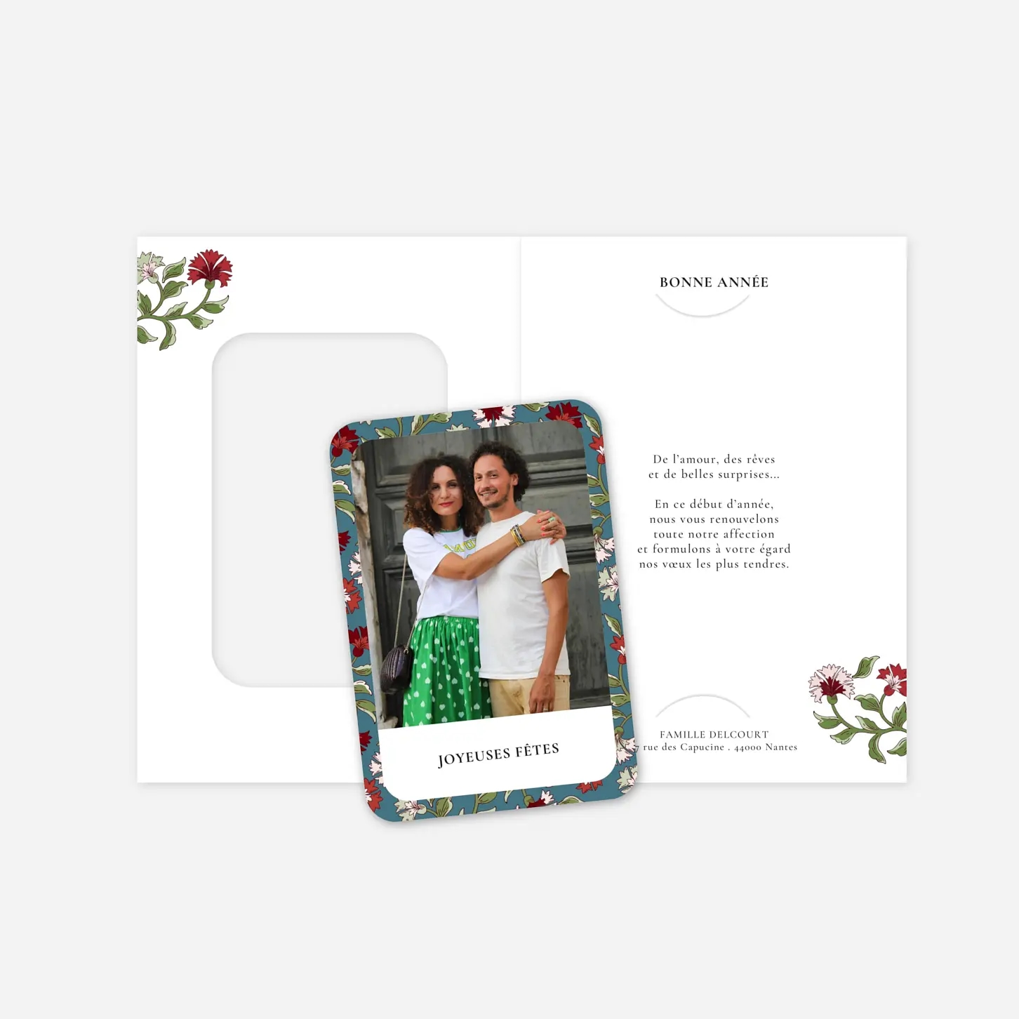 Carte de voeux Floraison