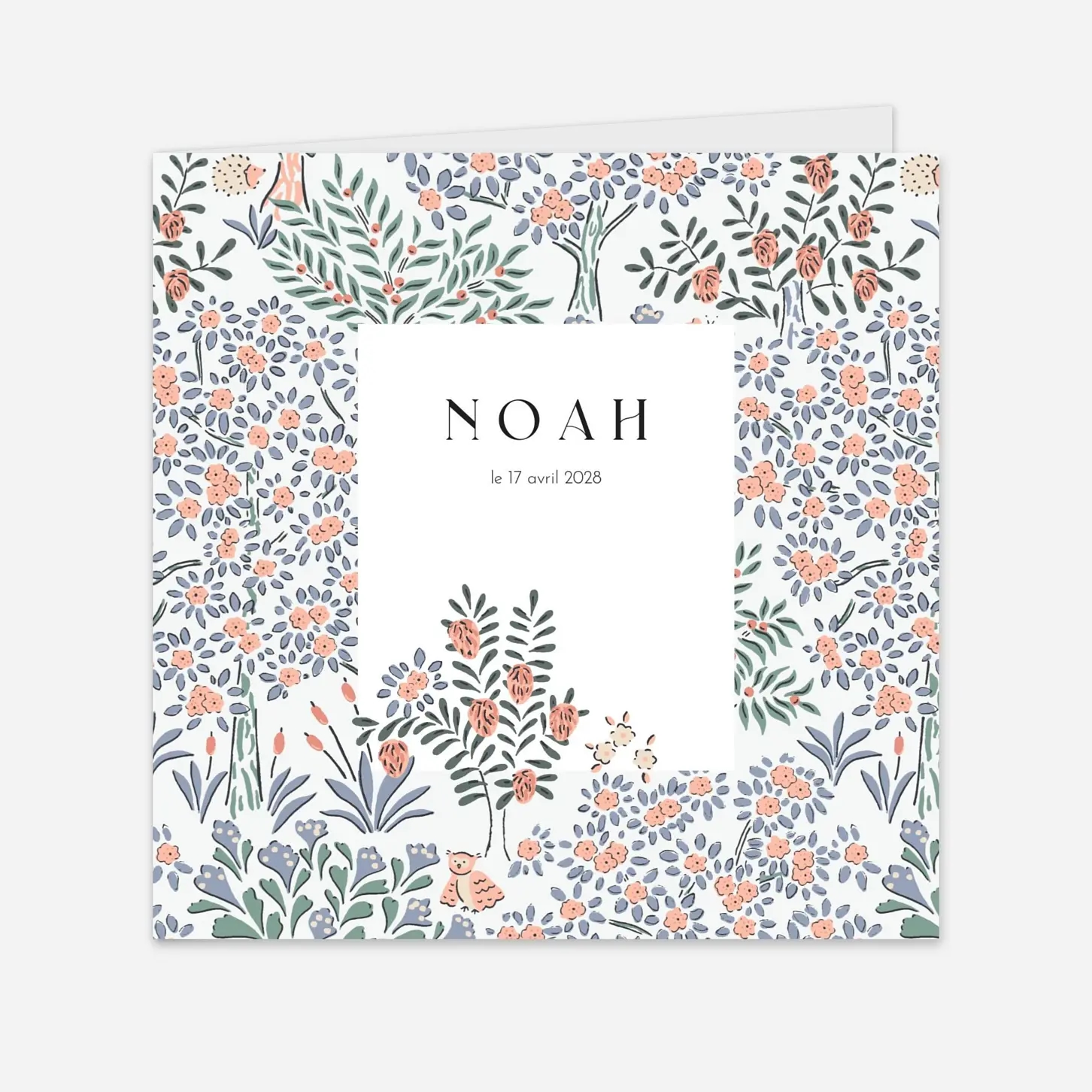 Faire-part naissance Forêt enchantée