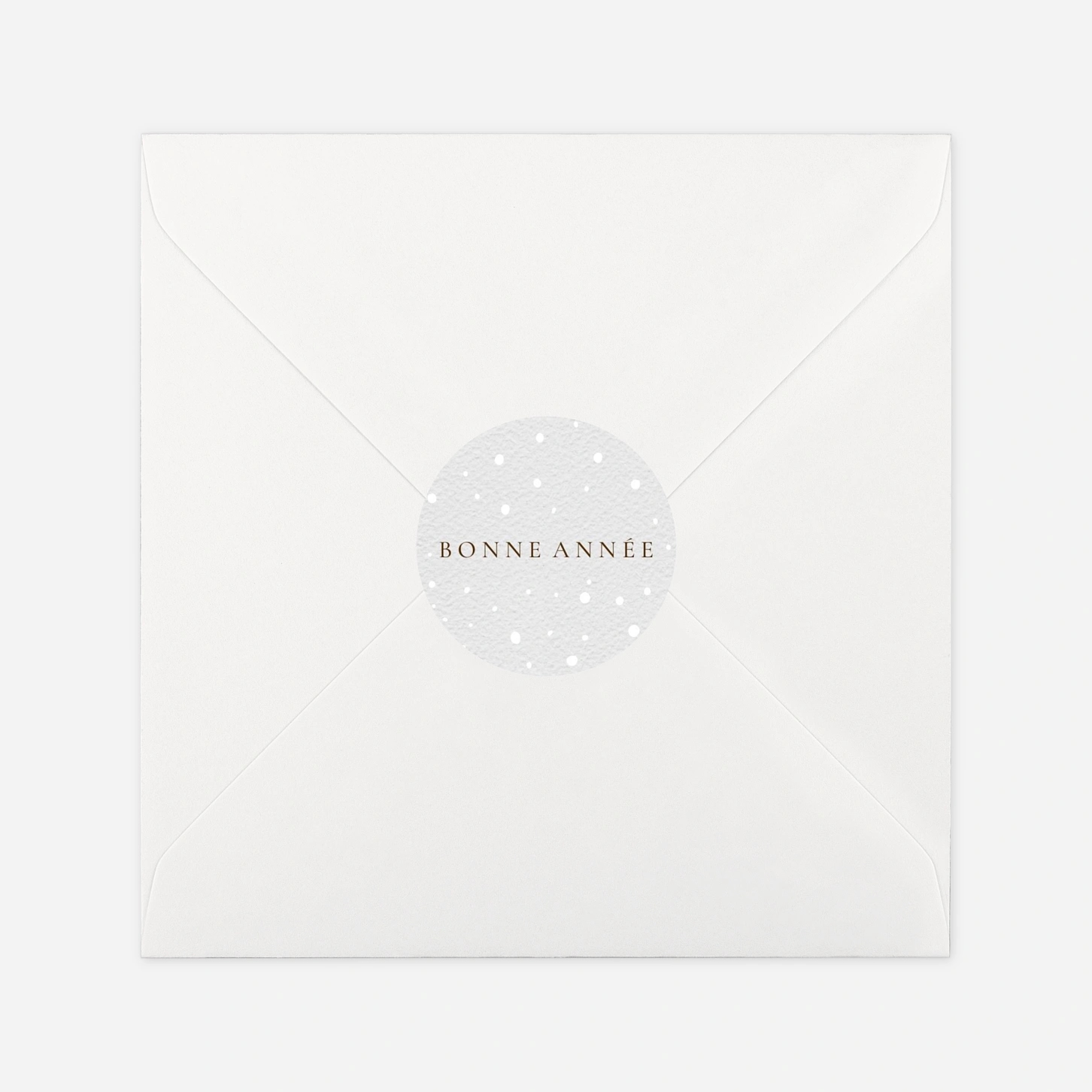 Étiquette cadeau Noël Fenêtre sur l'hiver