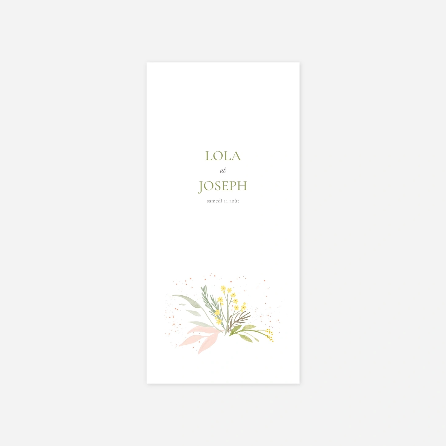 Menu mariage Gaieté