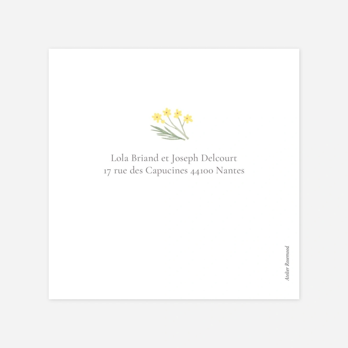 Carton d'invitation Gaieté