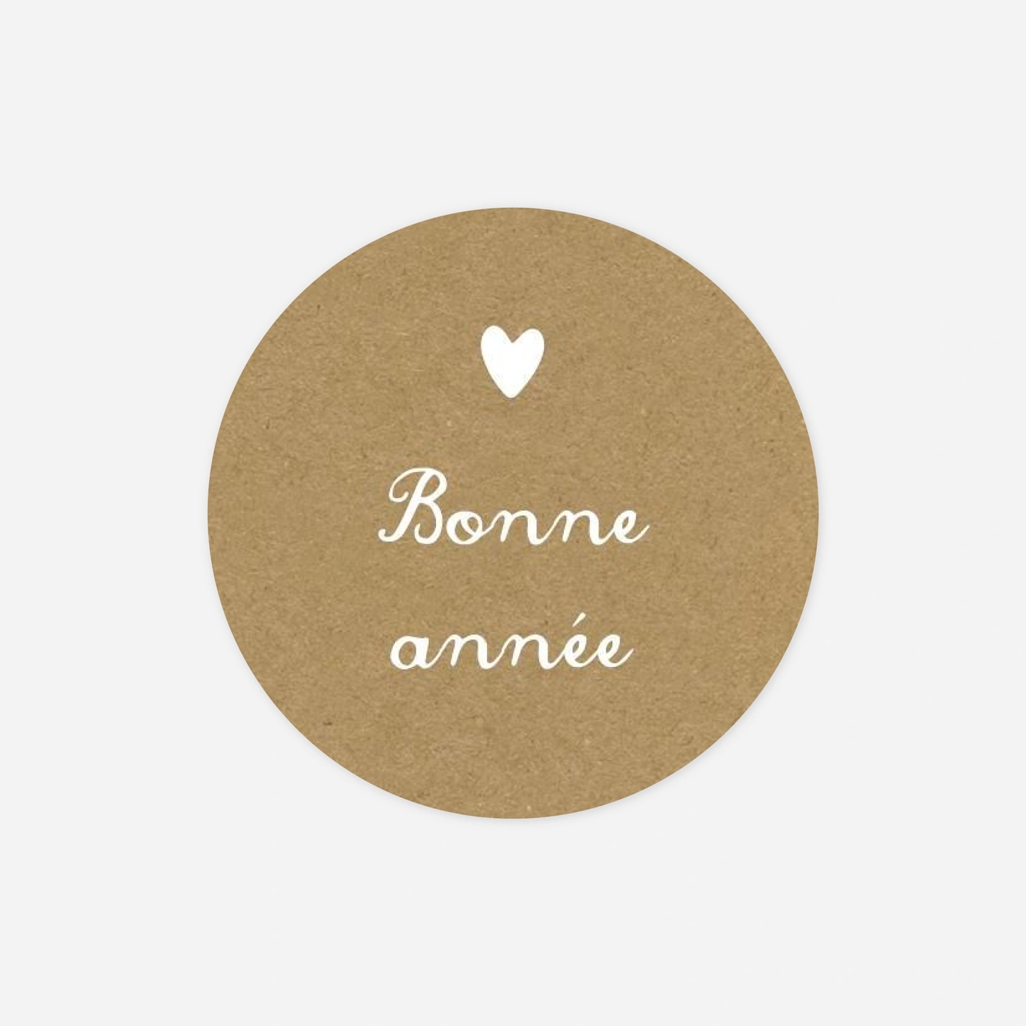 Étiquette cadeau Noël Guirlande de coeurs