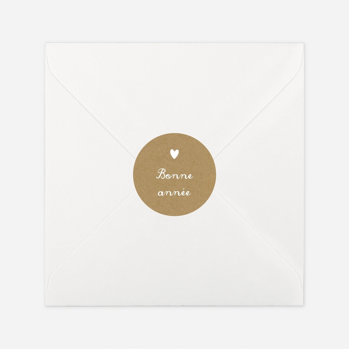 Étiquette cadeau Noël Guirlande de coeurs