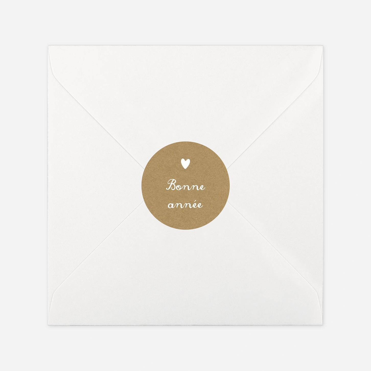 Étiquette cadeau Noël Guirlande de coeurs