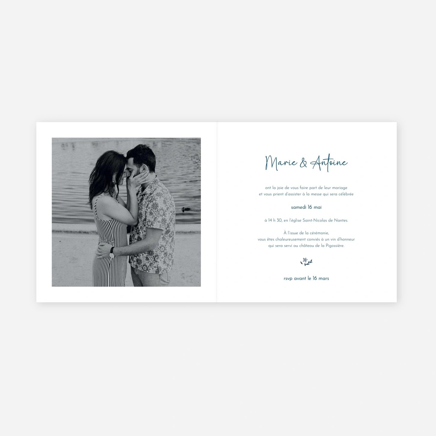 Faire-part mariage Gloriette