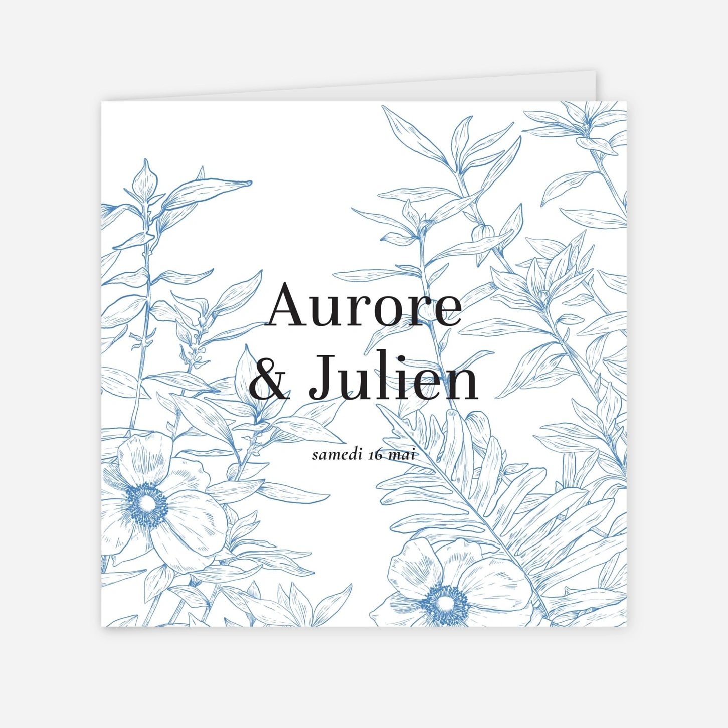 Faire-part mariage Gravure