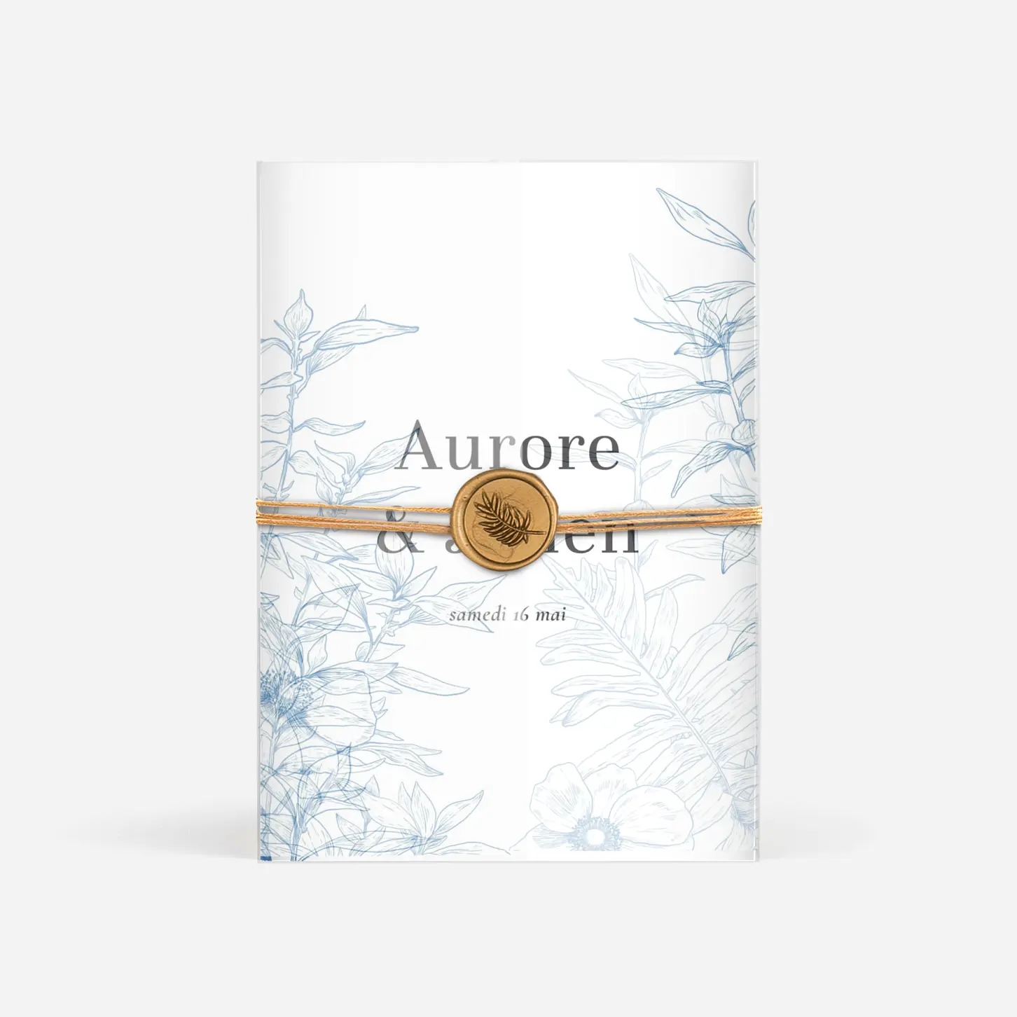 Faire-part mariage Gravure