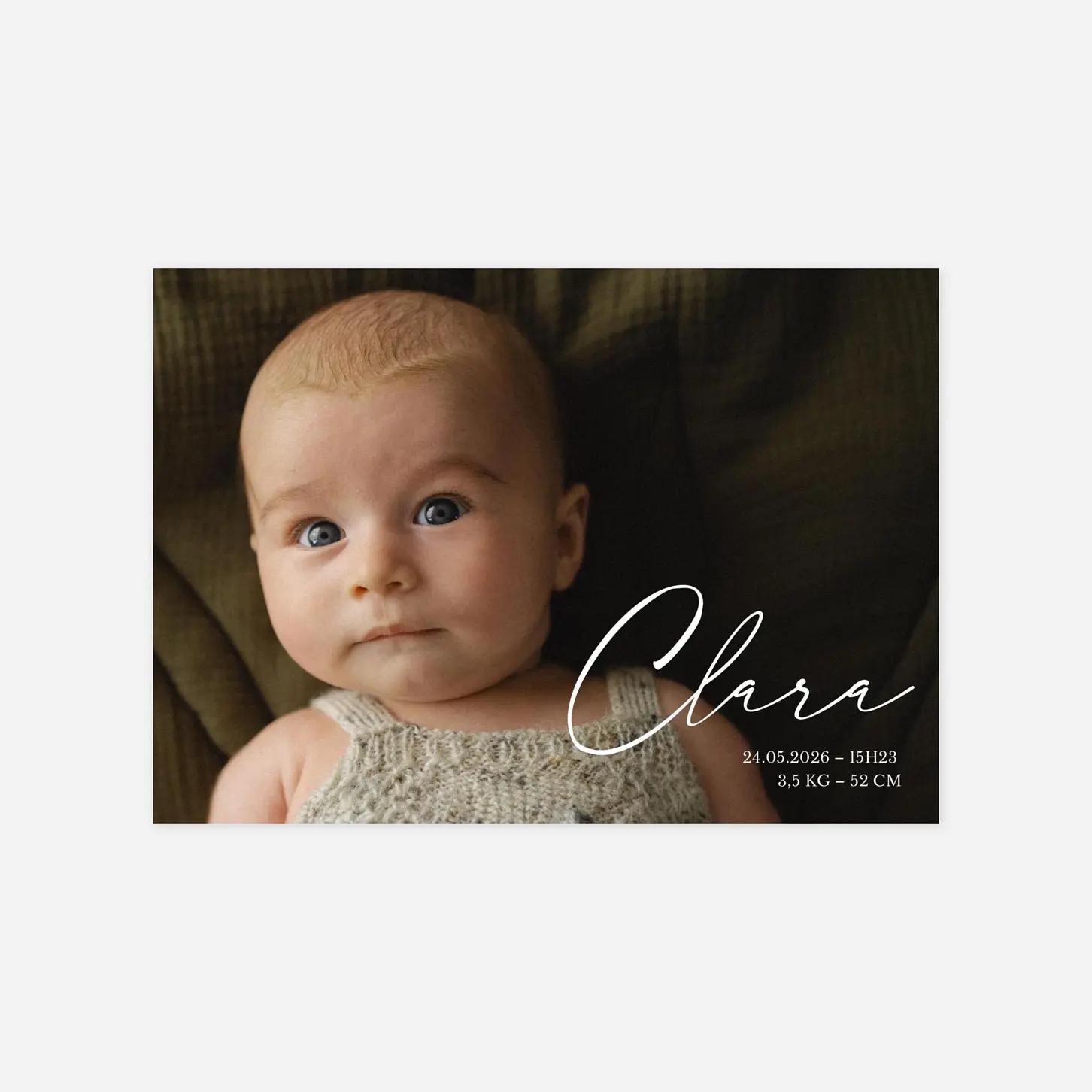 Faire-part naissance Grande joie