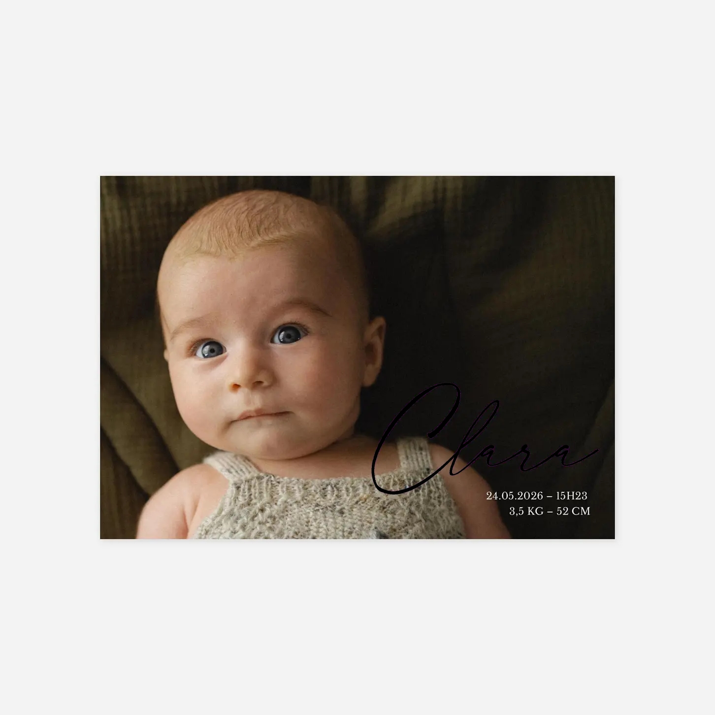 Faire-part naissance Grande joie