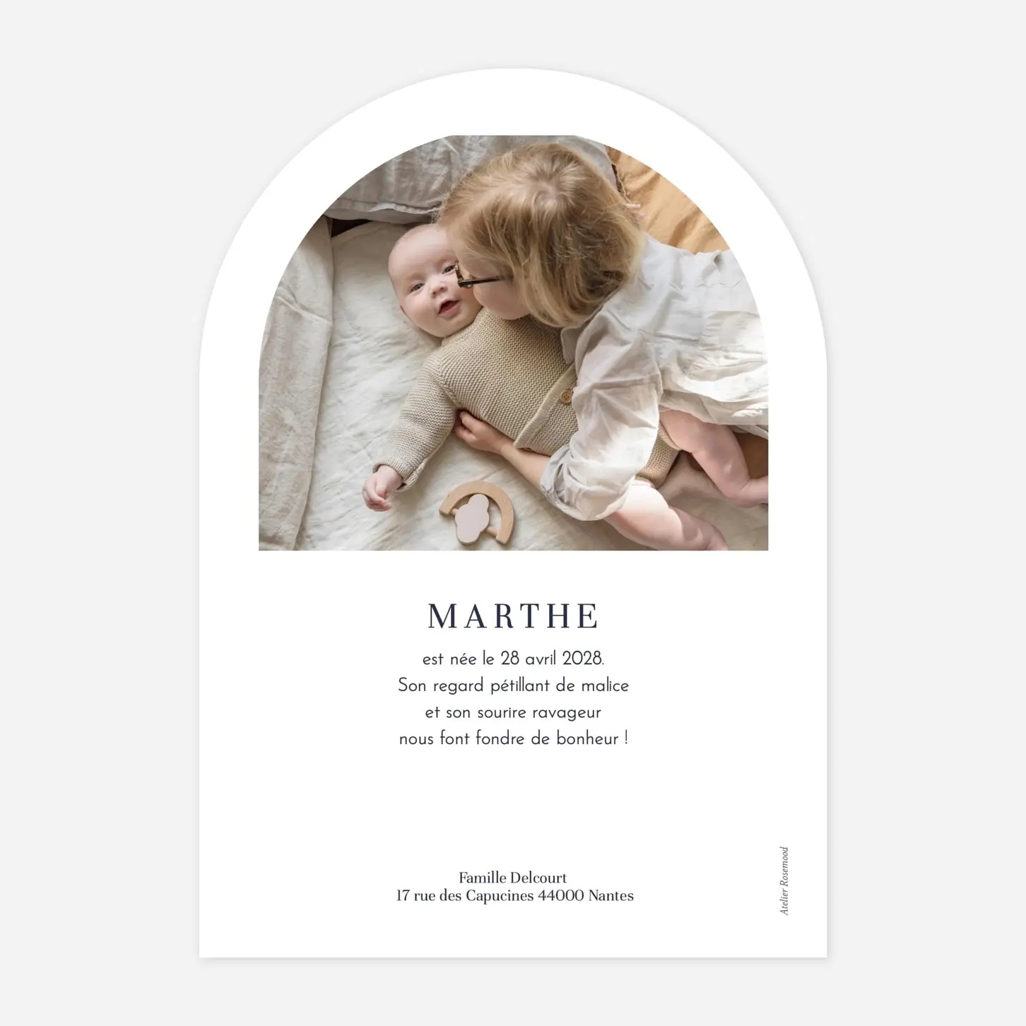 Faire-part naissance Histoire du jardin