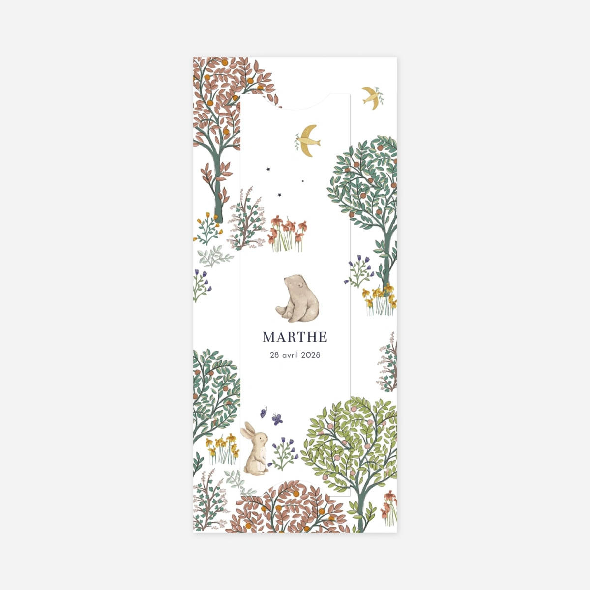 Faire-part naissance Histoire du jardin II