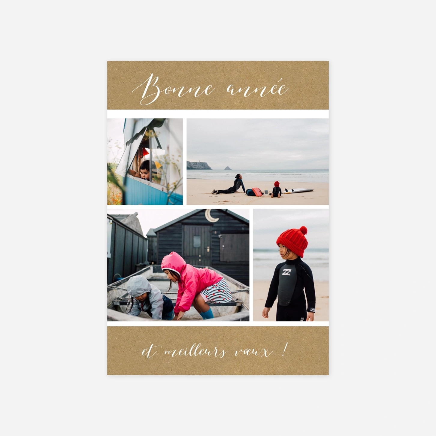 Carte de voeux Horizon 4 photos