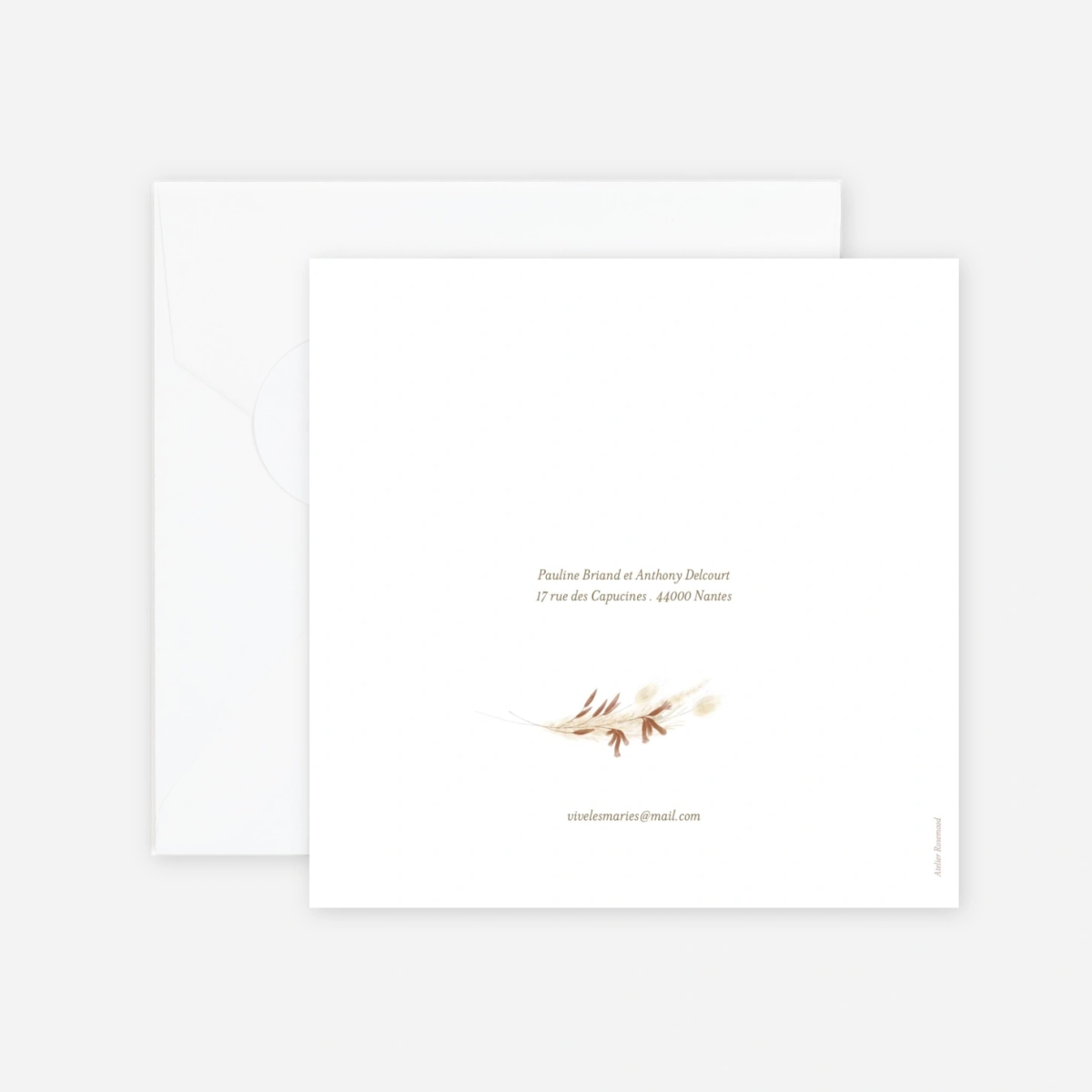 Faire-part mariage Instant bohème