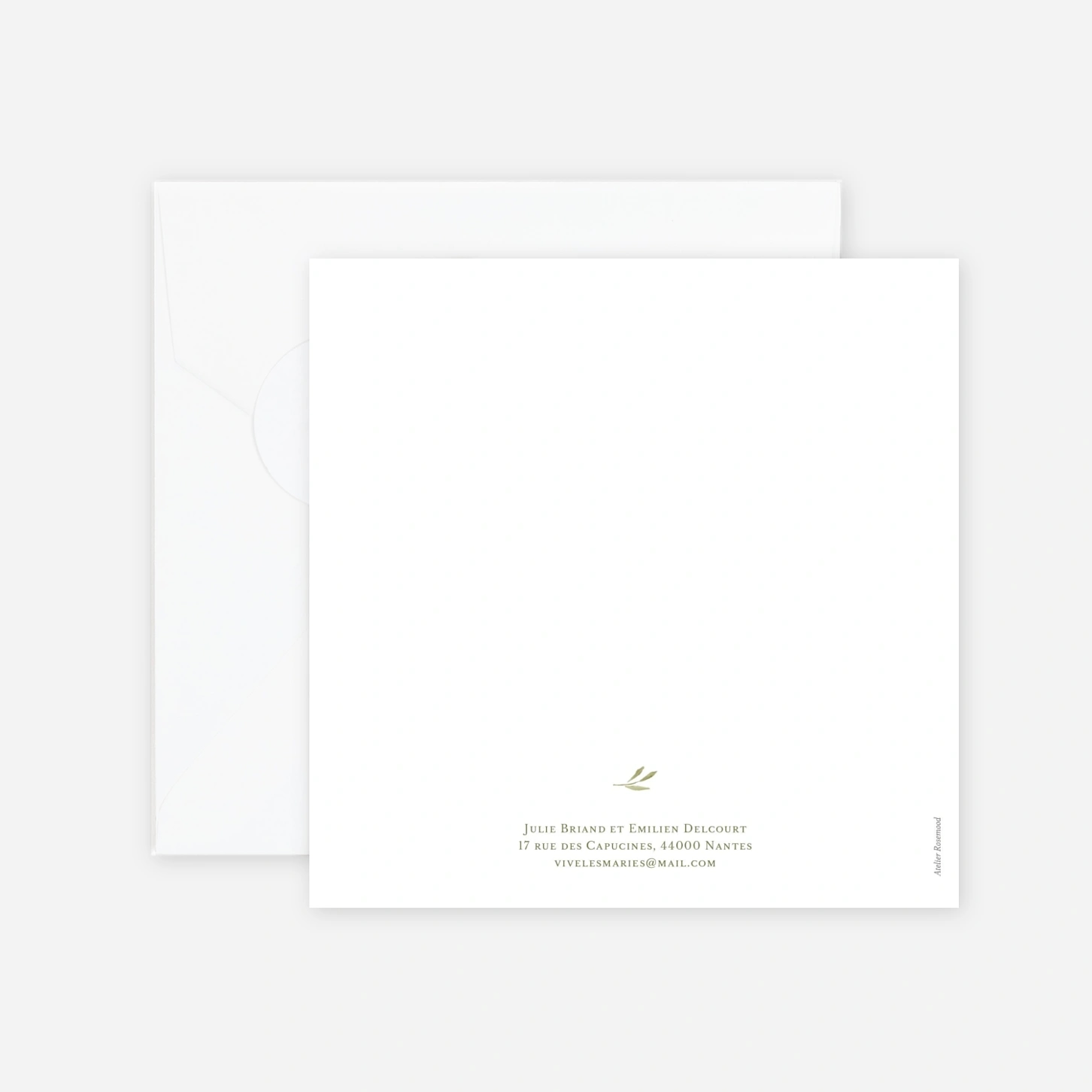 Faire-part mariage Instant botanique