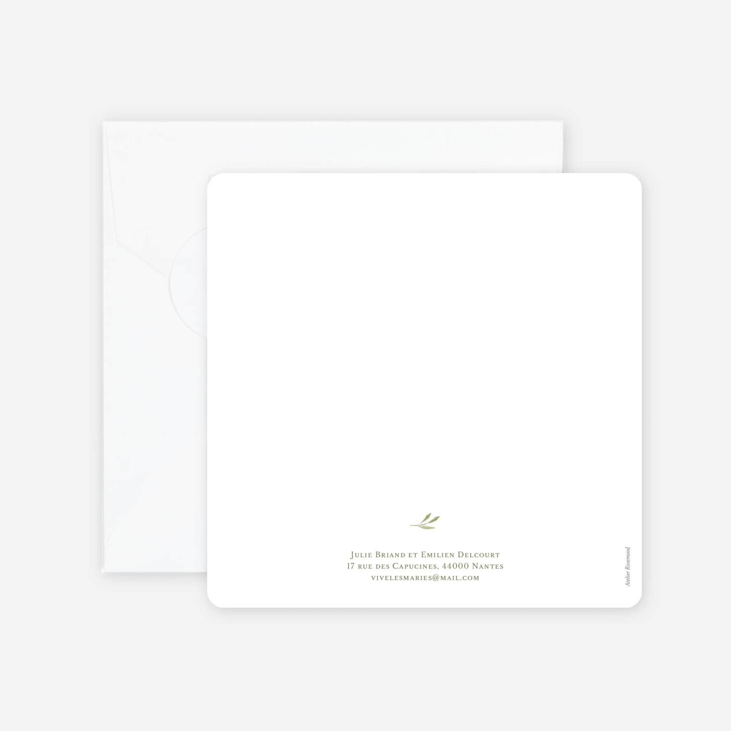 Faire-part mariage Instant botanique