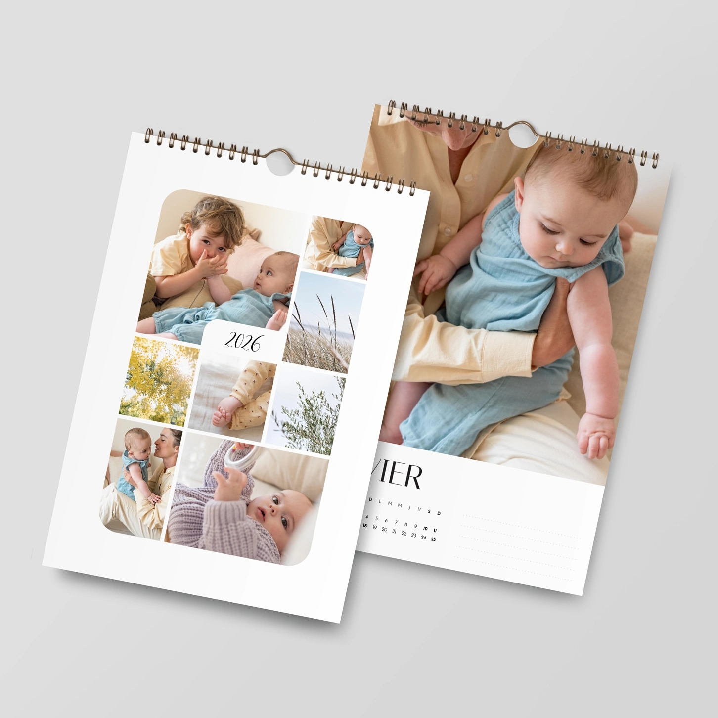 Calendrier mural Innocence collage