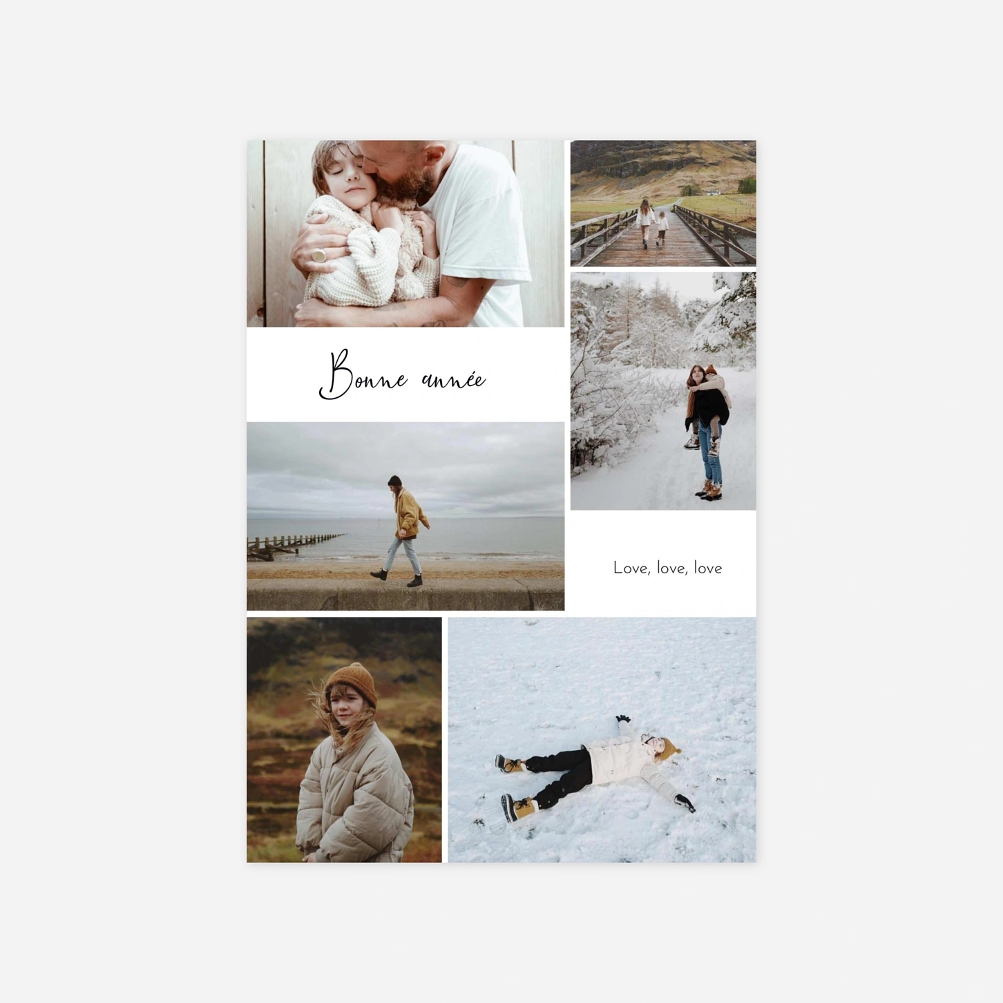 Carte de voeux Instantanés