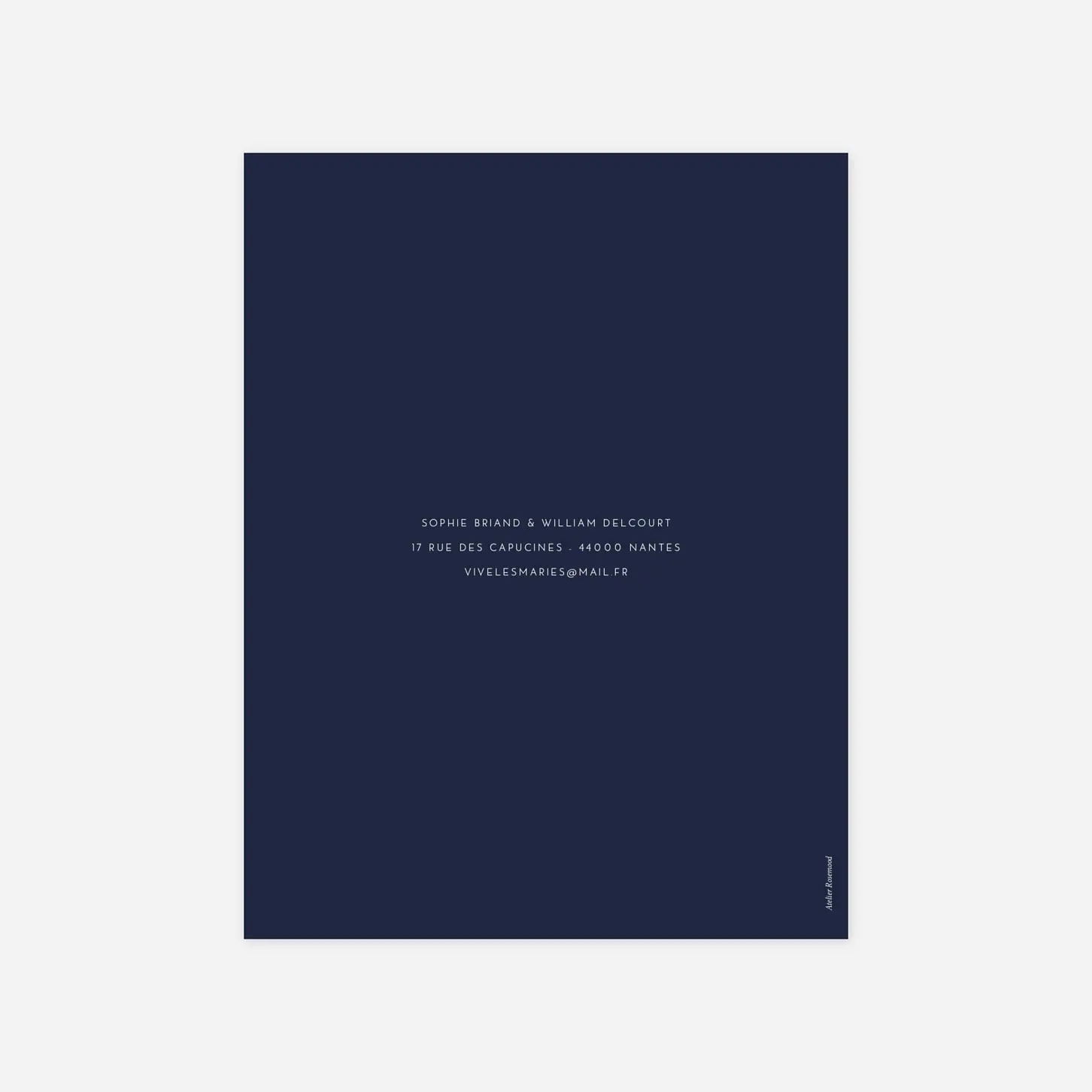 Faire-part mariage Intemporel