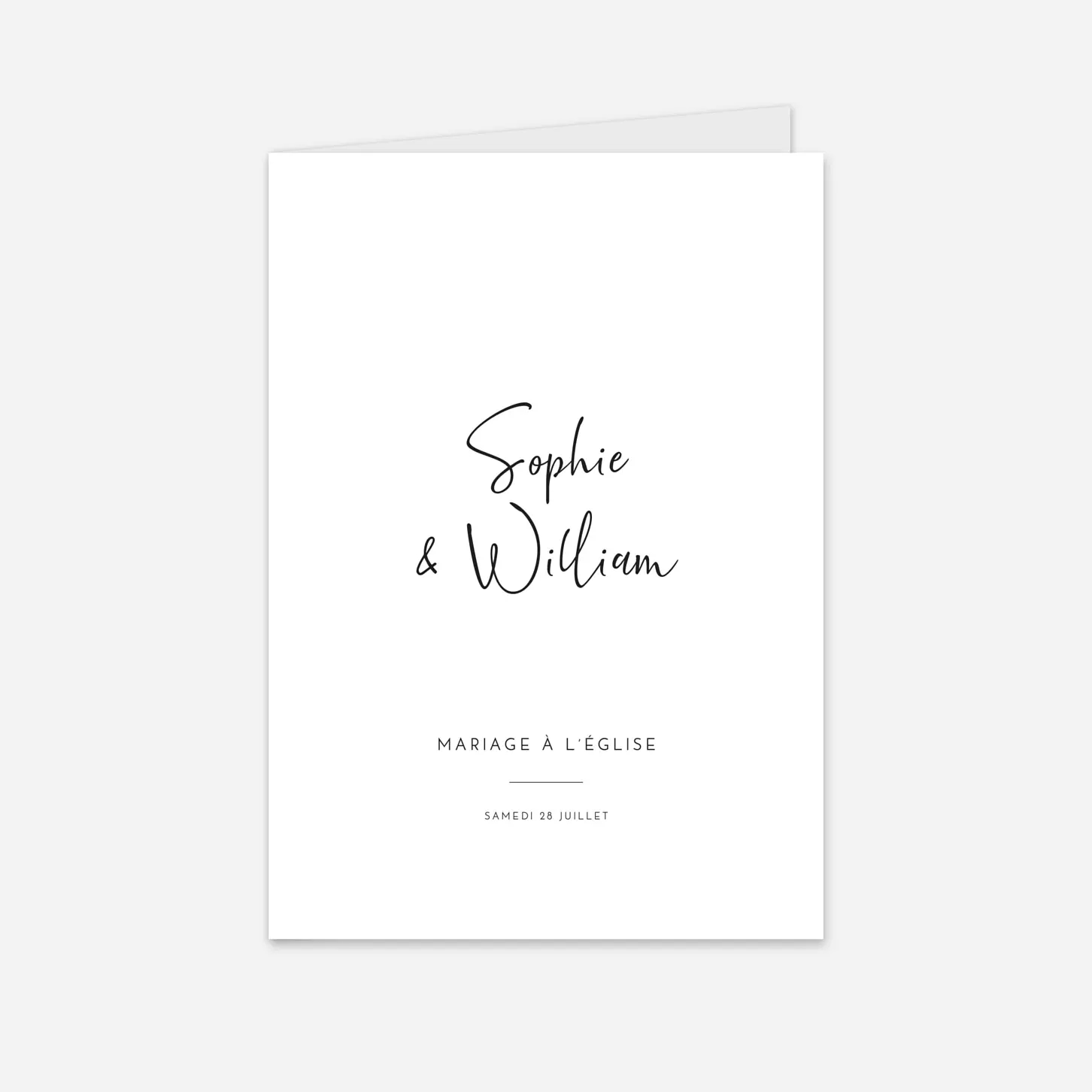 Livret de messe mariage Intemporel