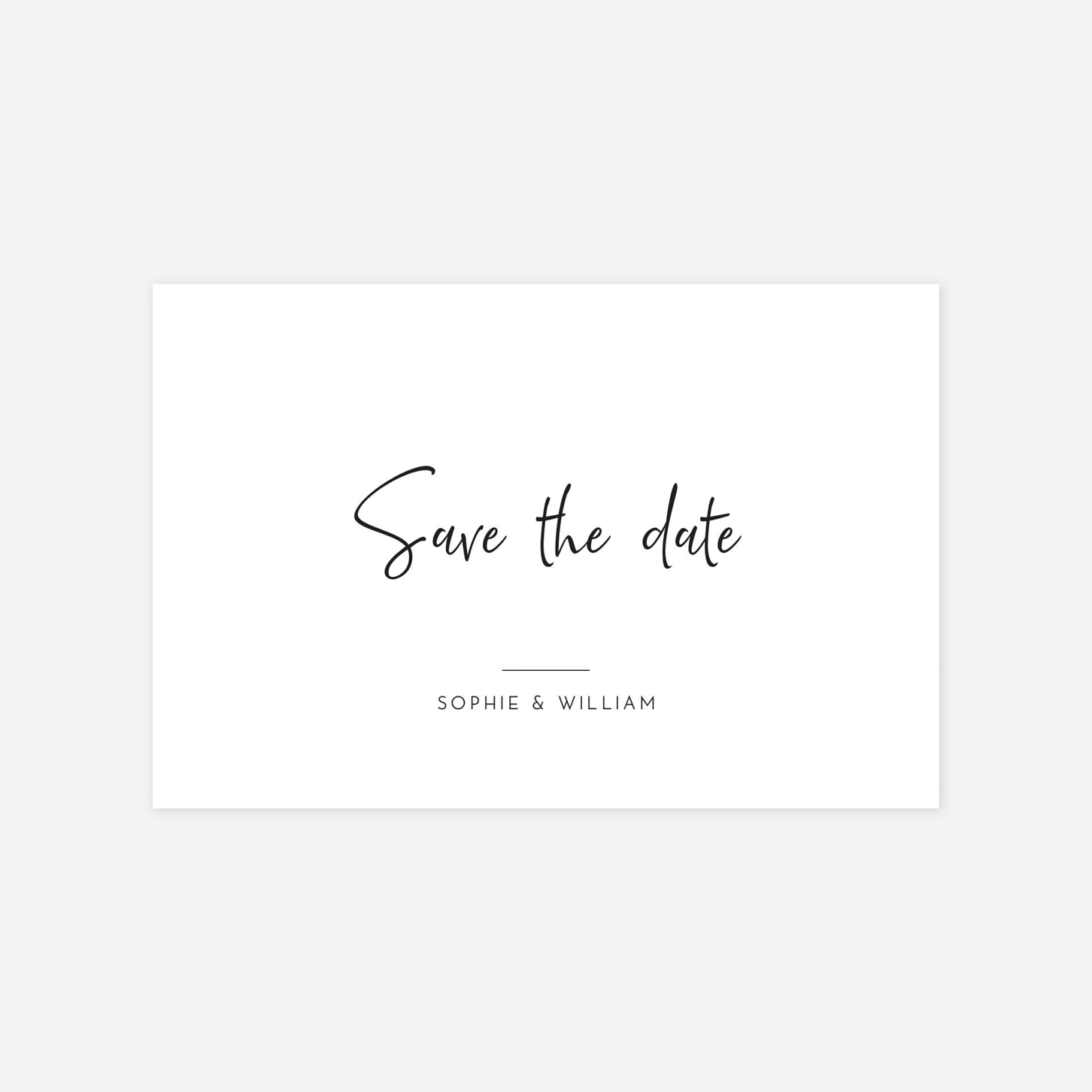 Save the date Intemporel