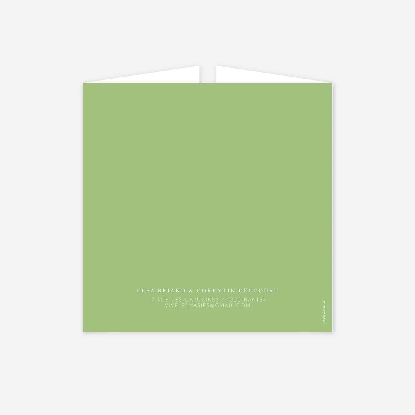 Faire-part mariage Jardin anglais