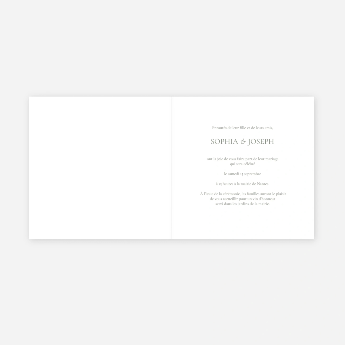 Faire-part mariage Jardin bohème