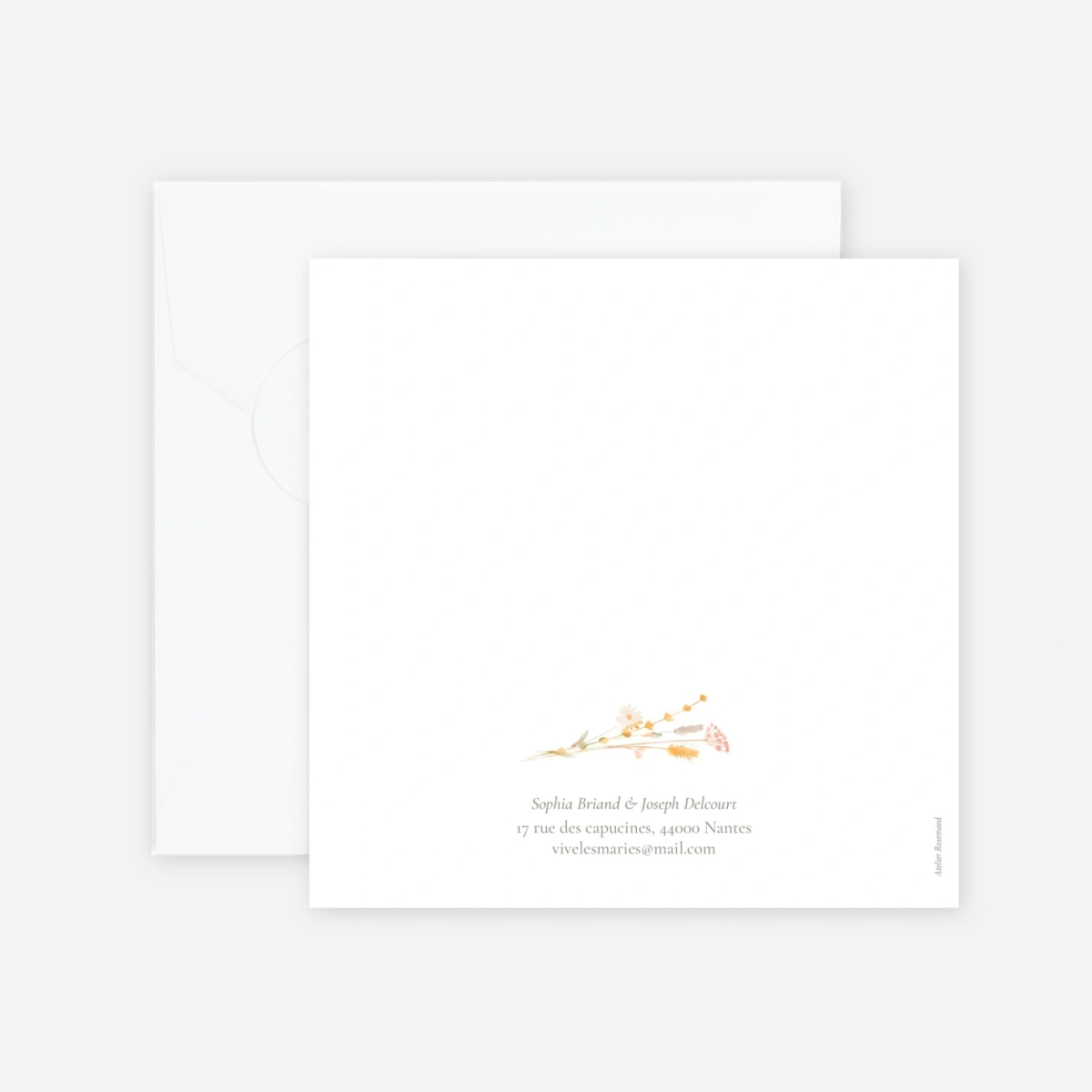 Faire-part mariage Jardin bohème