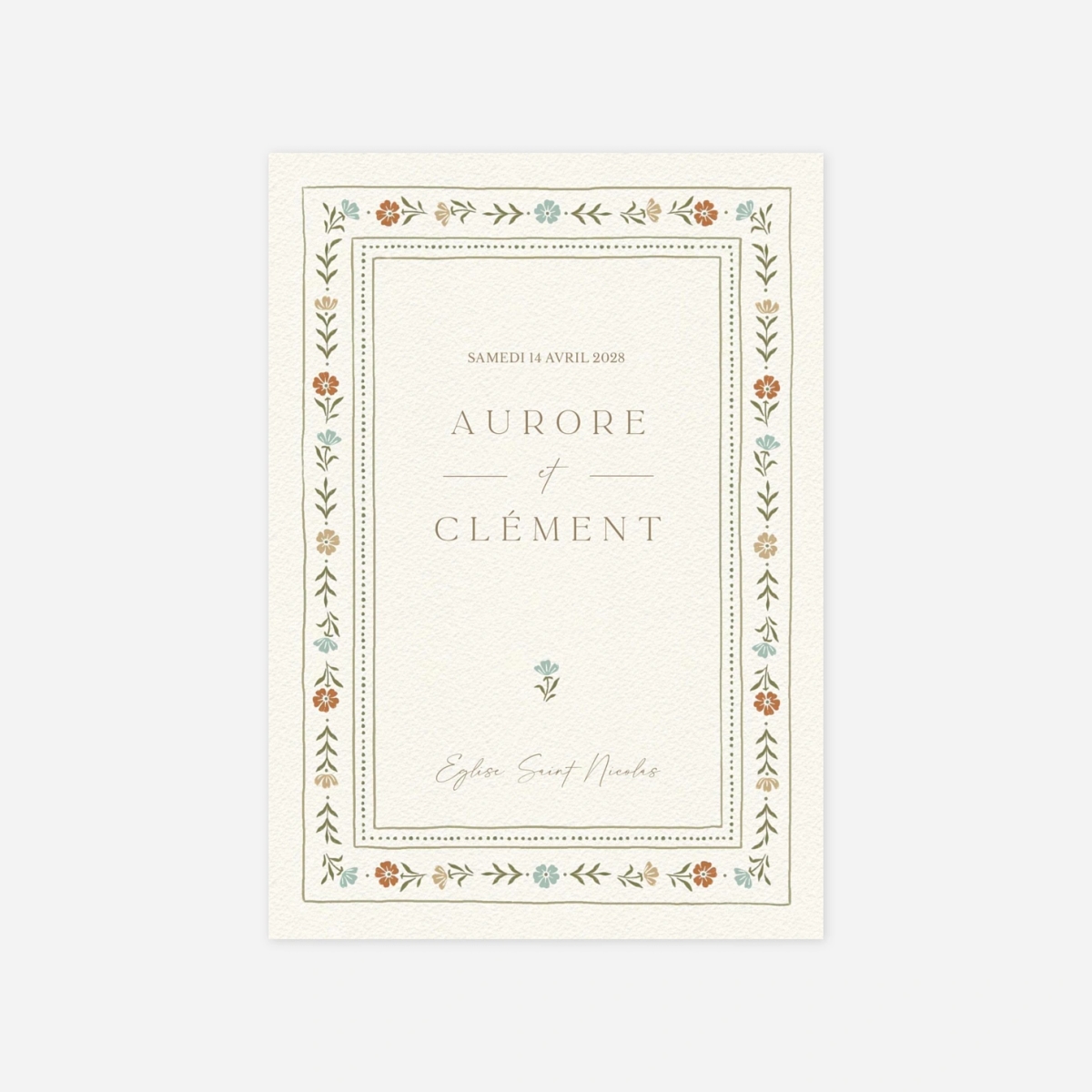 Faire-part mariage Jardin éternel